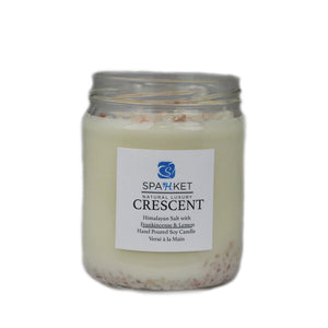 CRESCENT SOY CANDLE - Himalayan salt, frankincense and lemon