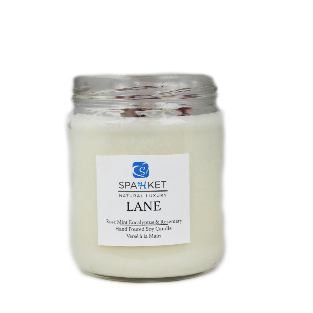 LANE SOY CANDLE - Rose, peppermint, rosemary